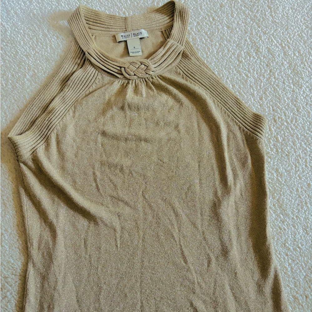 White House Black Market gold top size S
